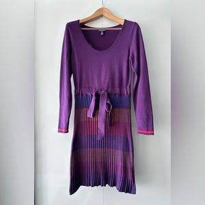 ModCloth Midi Purple Knitted Dress, Size L